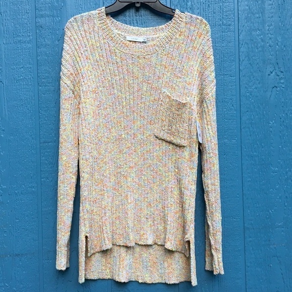NWT Lush Gianna Knit Ribbed Long Sleeve Sweater L - Picture 3 of 7